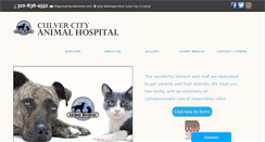 Desktop Screenshot of culvercityveterinarian.com